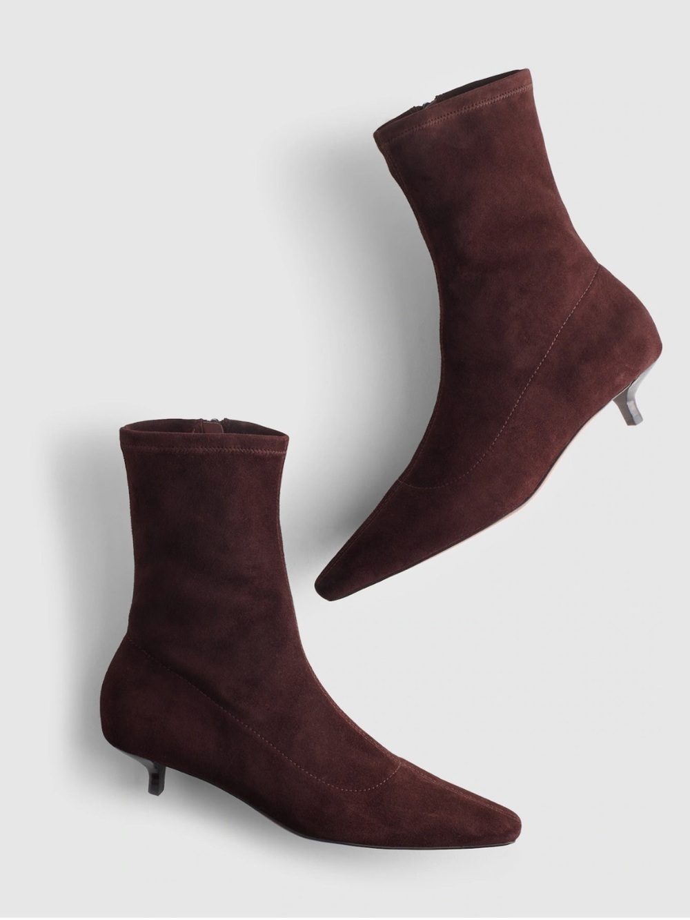 NEW Madewell The Ciel Glove Ankle Boot Chocolate Raisin Suede 8.5 NX075 $248